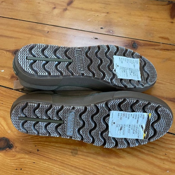 Sperry Men's Olive Bahama Lug Naval Boots Size 9, NWT on bottom of boots, Canvas - Picture 3 of 5